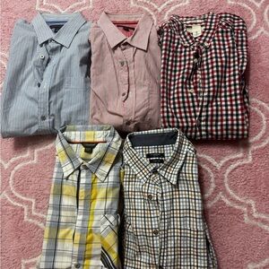 Banana Republic Men's Casual Button Down Shirts - Blue, Red, Yellow